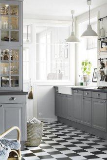 Кухненски комплект в сиво