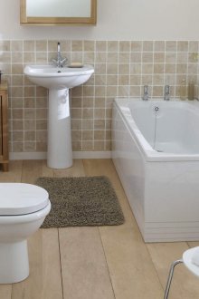 Кафява постелка за баня