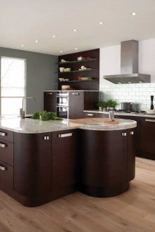 Art Nouveau island kitchen