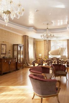 Large living room in the Art Nouveau house