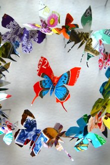 Красиви хартиени пеперуди за вътрешна украса