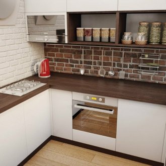 Малка U-образна кухня
