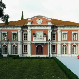 Луксозна двуетажна къща в класически стил