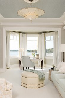 Ментов бял таван от гипсокартон в хола