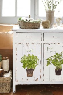 Декупаж бял скрин в стил Прованс