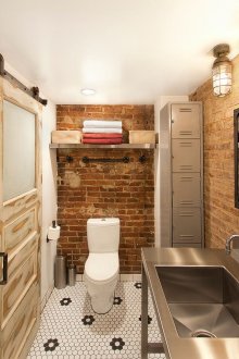 Малка баня в стил лофт