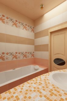 Sorotan di dalam bilik mandi putih dan murni tanpa tandas