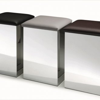 Keranjang cucian logam dengan tempat duduk mandi