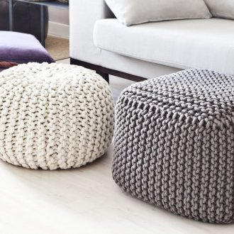 Sofa modular dengan ottoman