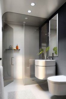 Spot lights in the bathroom