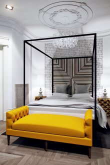 Необичаен бял полилей в таванската спалня