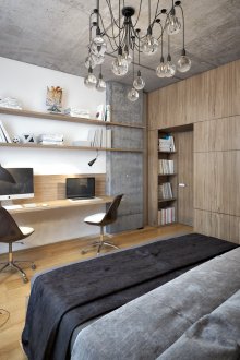 Полилей с крушка в спалнята на таванското помещение