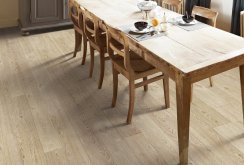 Beige laminate in the dining room