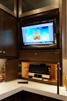 Вграден телевизор в кухнята