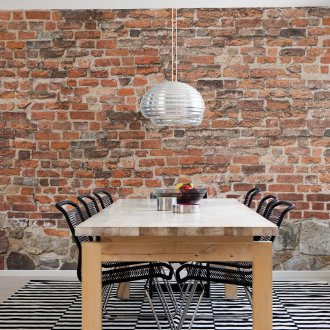 Сини тухлени плочки в кухнята