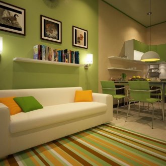 Екологичен диван в кухнята