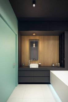 Минималистична баня 7 кв.м m