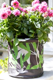 Декор за саксия с покритие от плат