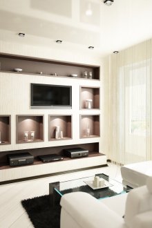 Ниша за телевизор и аксесоари в хола