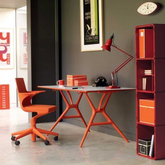 Оранжеви мебели в офиса