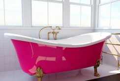 Pink bath