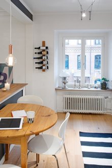 Zonasi dapur-ruang tamu dengan bar