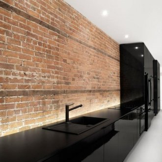 Черен гланциран кухненски комплект