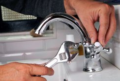 Installing the faucet on the sink