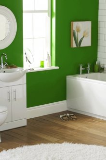 Бяла и зелена светла баня