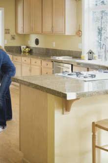 Мароканска плочка на пода на кухнята