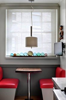 Модерен комплект в тясна кухня