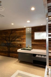 Кафява баня с плочки