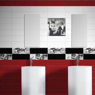 jubin merah dan hitam