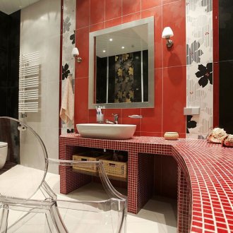 jubin merah dan hitam