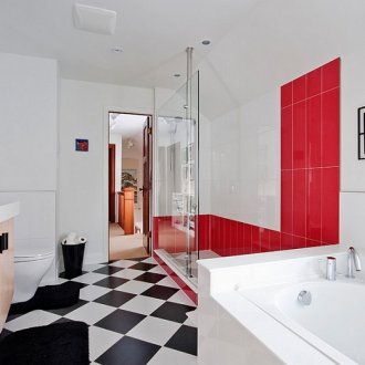 jubin merah dan hitam