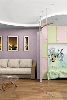 Ламинат на тавана в интериора на банята