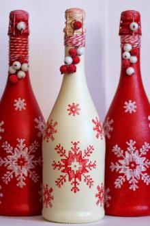 Декор за бутилка шампанско