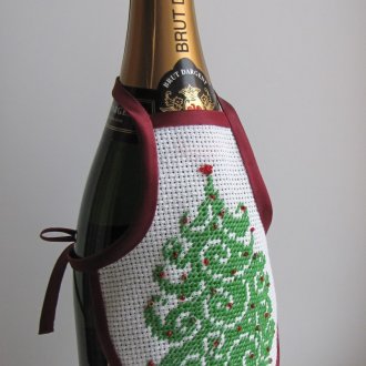 Декор за бутилка шампанско