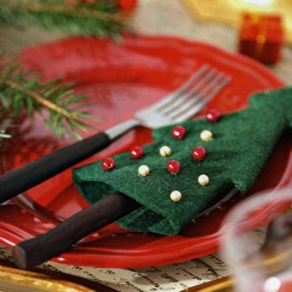 Декорация за маса на Нова година