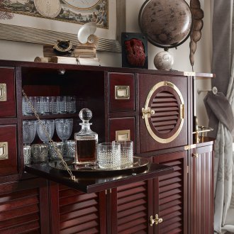 Hanging cabinets in the living room