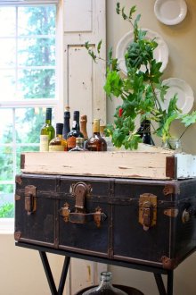 Декор за камина на марокански плочки