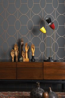 Геометричен килим от корда