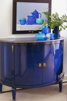 Malutensilien in blau