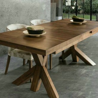 Група за хранене от масивно дърво