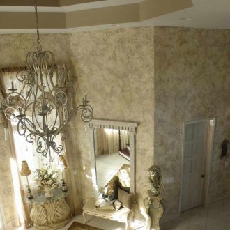 Карта на света във вътрешността на коридора