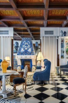 바로크 양식의 거실