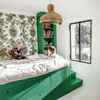 Grünes Kinderzimmer
