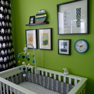 Grünes Kinderzimmer