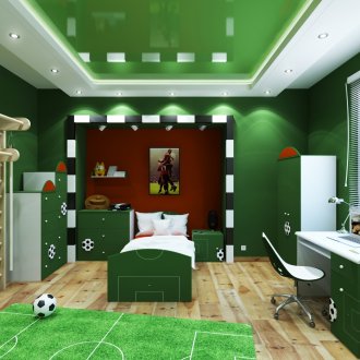 Grünes Kinderzimmer