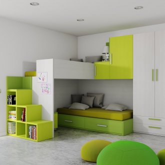 Grünes Kinderzimmer